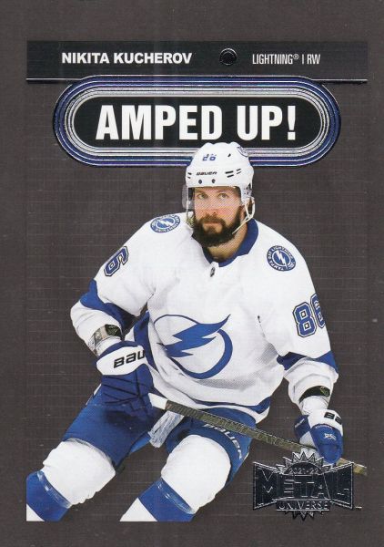 insert karta NIKITA KUCHEROV 21-22 Metal Universe Amped Up číslo AU-6